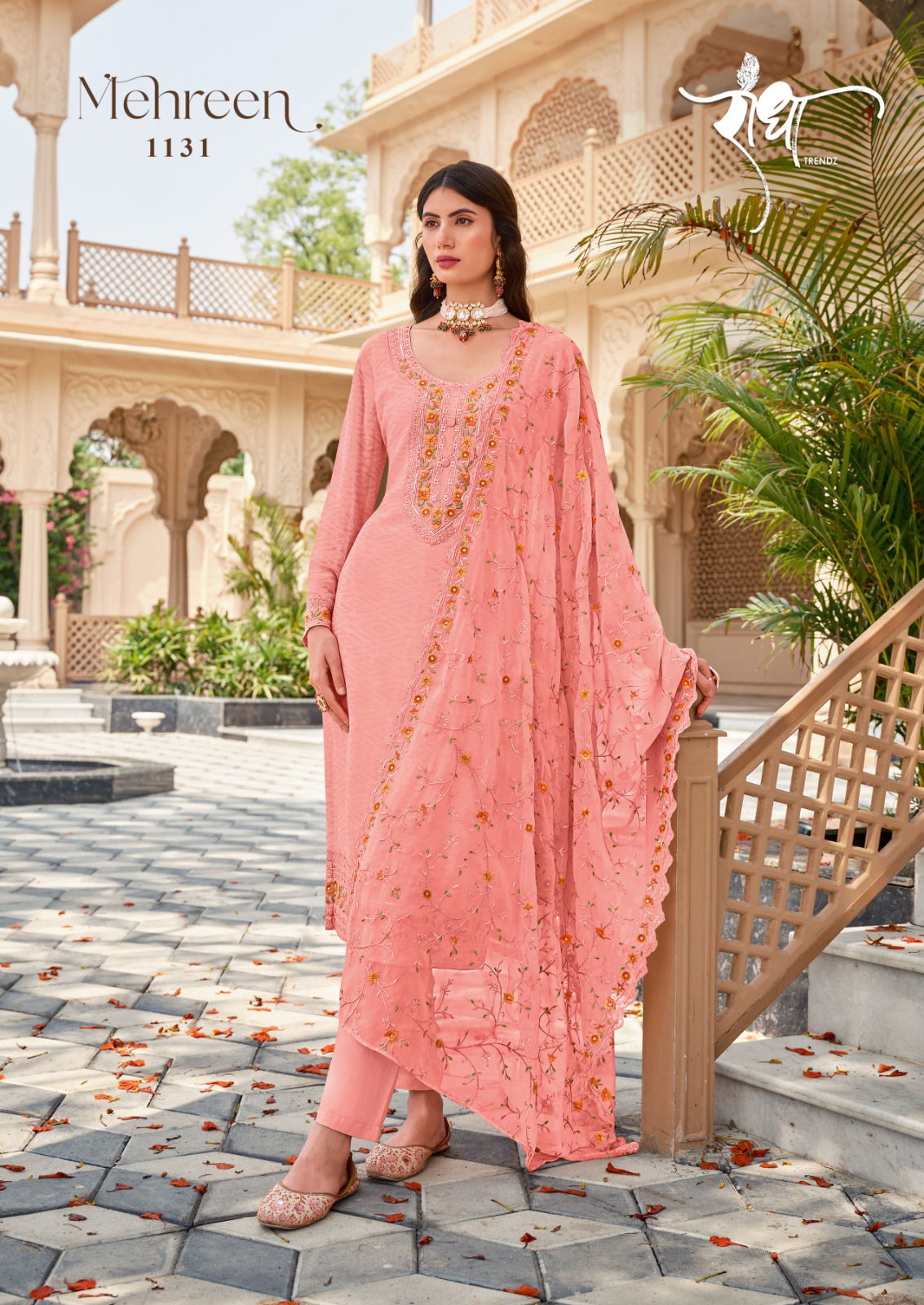 Radha Mehreen Embroidery Real Georgette Suits Wholesale Market In Surat
